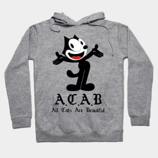 ACAB - All Cats Are Beautiful - White Hoodie